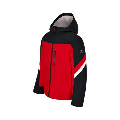 OBERMEYER BOYS' FLEET JACKET - FRESNO RED - SIDE VIEW
