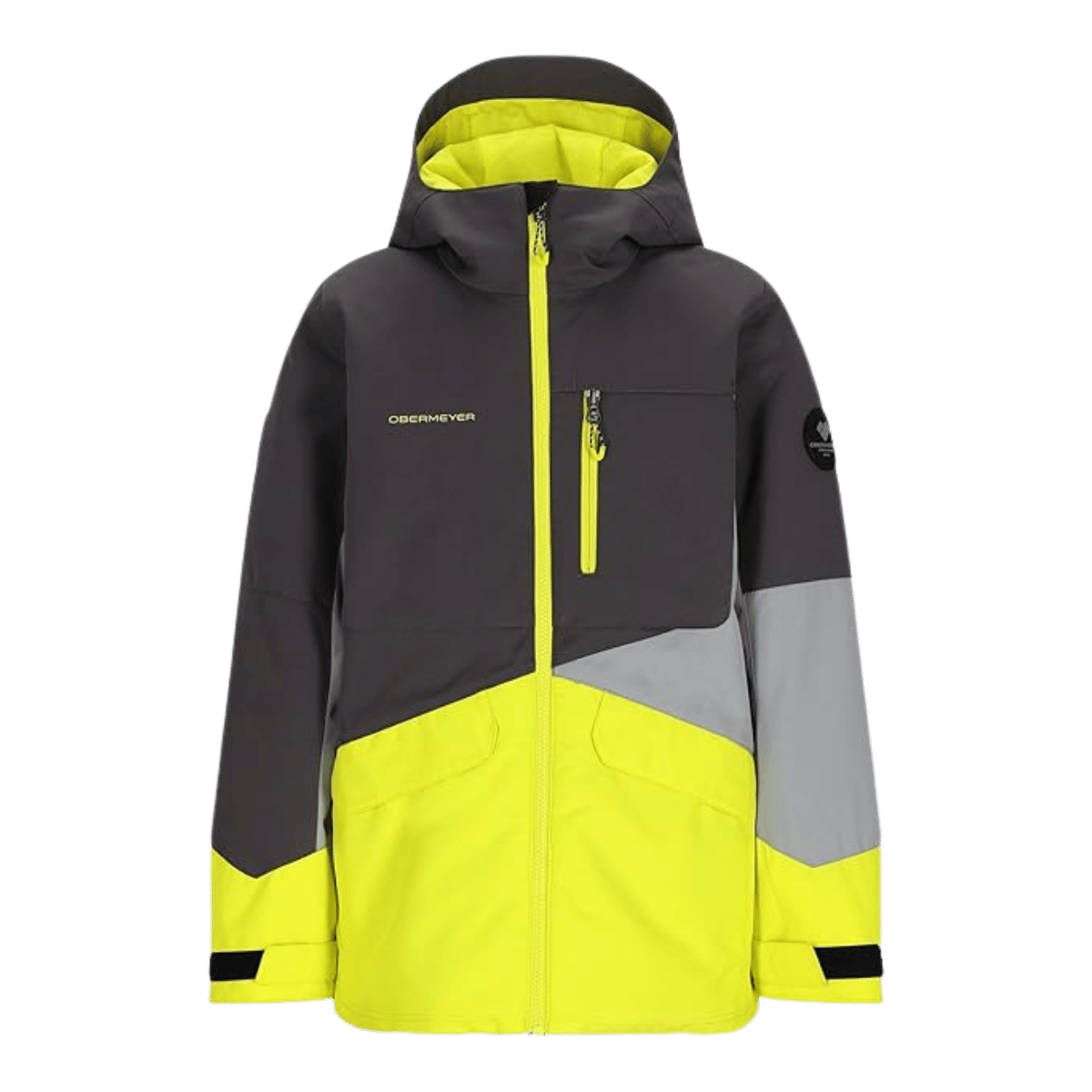 OBERMEYER BOYS' GAGE JACKET - ELECTRIFY - FRONT VIEW