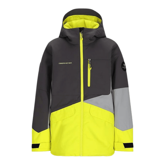 OBERMEYER BOYS' GAGE JACKET - ELECTRIFY - FRONT VIEW