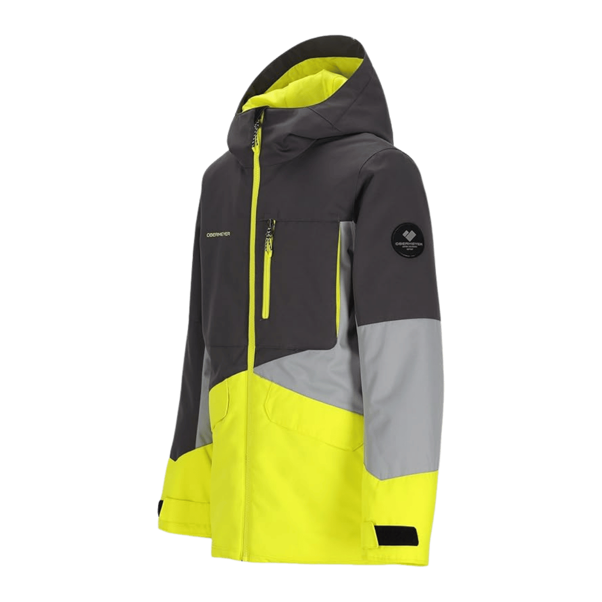 OBERMEYER BOYS' GAGE JACKET - ELECTRIFY - SIDE VIEW