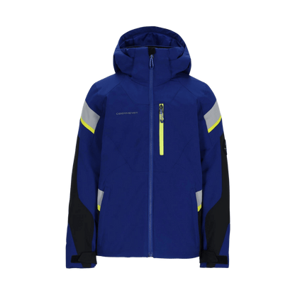 OBERMEYER BOYS' MACH 14 JACKET - CADET - FRONT VIEW