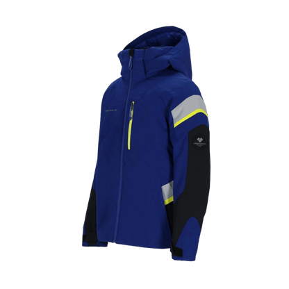 OBERMEYER BOYS' MACH 14 JACKET - CADET - SIDE VIEW