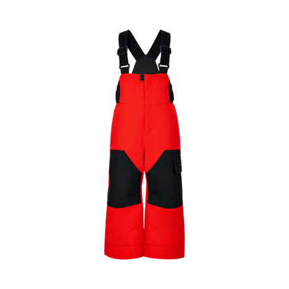 OBERMEYER BOYS' VOLT BIB PANT - RED - FRONT VIEW