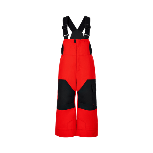 OBERMEYER BOYS' VOLT BIB PANT - RED - FRONT VIEW