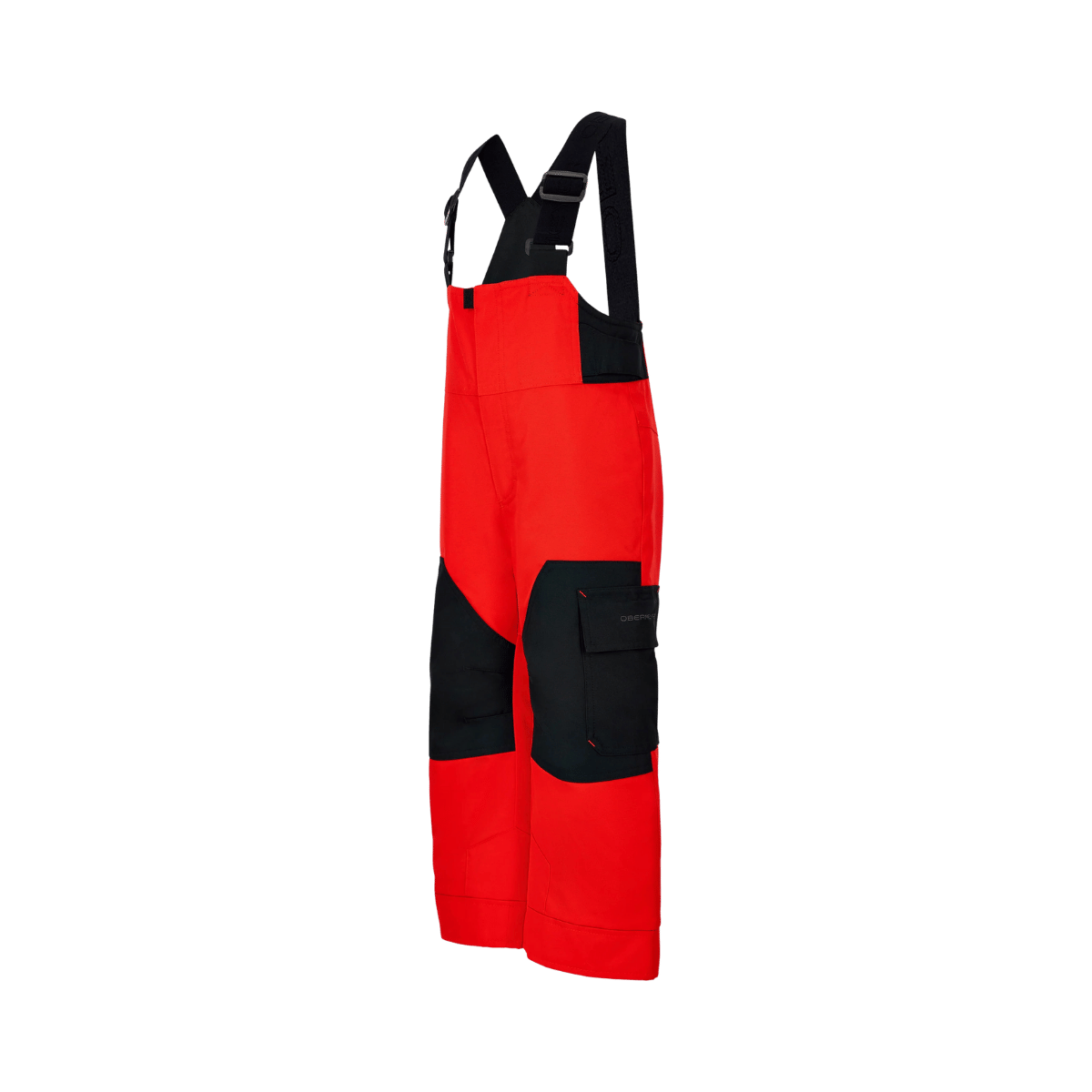 OBERMEYER BOYS' VOLT BIB PANT - RED - SIDE VIEW