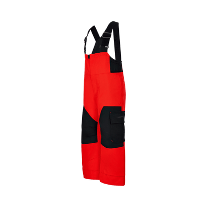 OBERMEYER BOYS' VOLT BIB PANT - RED - SIDE VIEW