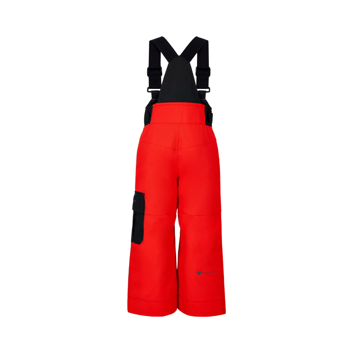 OBERMEYER BOYS' VOLT BIB PANT - RED - BACK VIEW