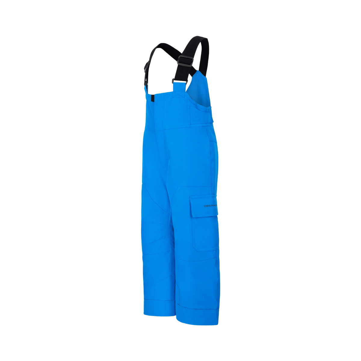 OBERMEYER BOYS' VOLT BIB PANT - BLUE VIBES - SIDE VIEW