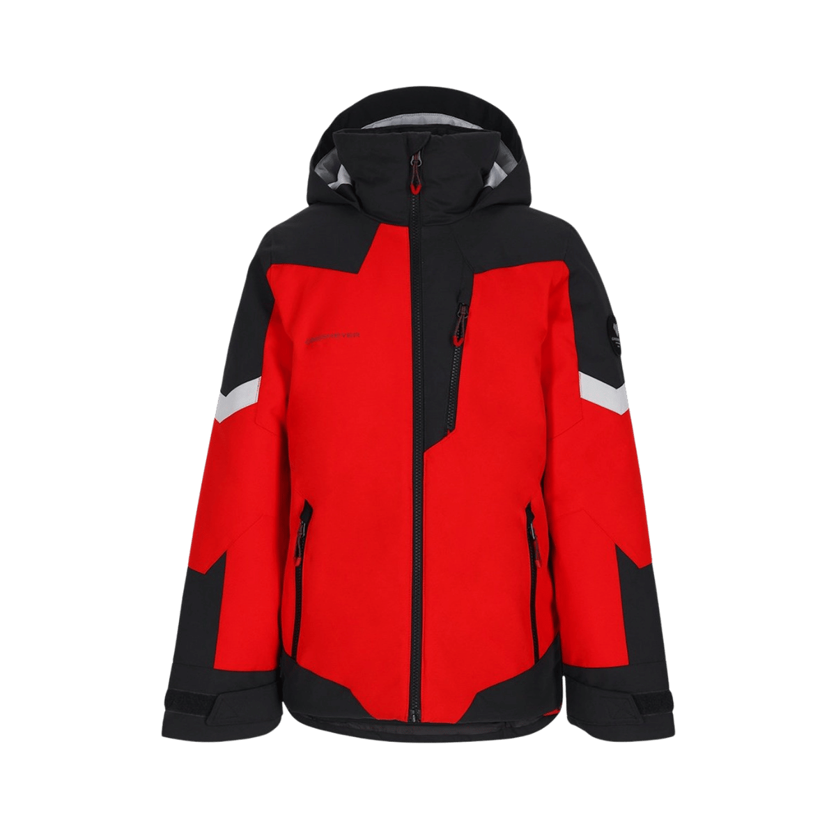 OBERMEYER BOYS' FLEET JACKET - MOONSTONE - FRONT VIEW