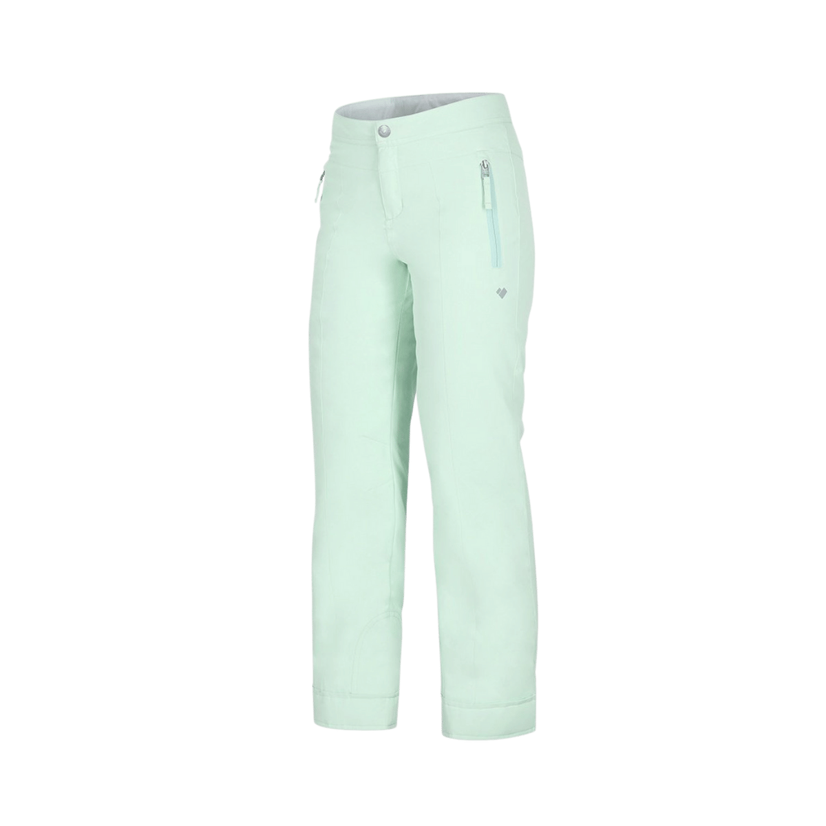 OBERMEYER GIRLS' BROOKE PANT - WINTER MINT - SIDE VIEW