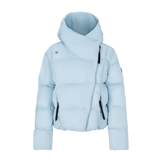 OBERMEYER GIRL'S ISLA JACKET - ICEBURG BLUE - FRONT VIEW