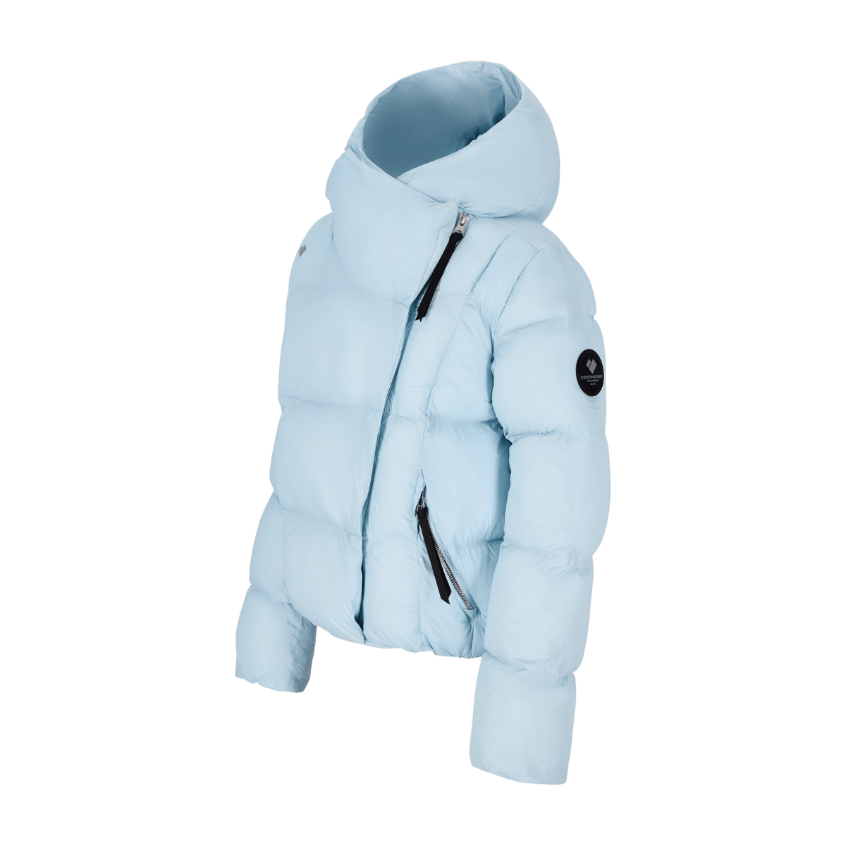 OBERMEYER GIRL'S ISLA JACKET - ICEBURG BLUE - SIDE VIEW