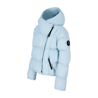 OBERMEYER GIRL'S ISLA JACKET - ICEBURG BLUE - SIDE VIEW