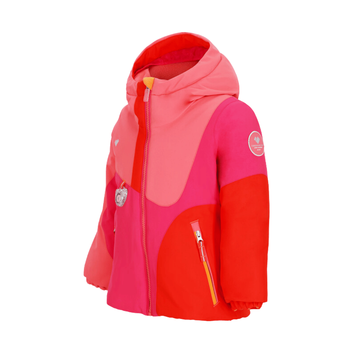 OBERMEYER GIRLS' LIVIA JACKET - SHOWSTOPPER - SIDE VIEW