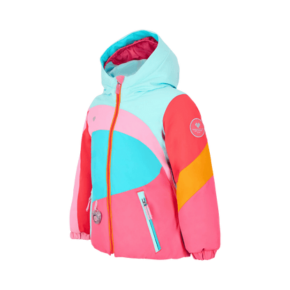 OBERMEYER GIRLS' LIVIA JACKET - AZALEA - SIDE VIEW