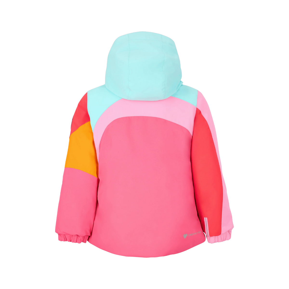 OBERMEYER GIRLS' LIVIA JACKET - AZALEA - BACK VIEW