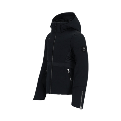 OBERMEYER GIRLS' RAYLA JACKET - KNIGHT BLACK - SIDE VIEW