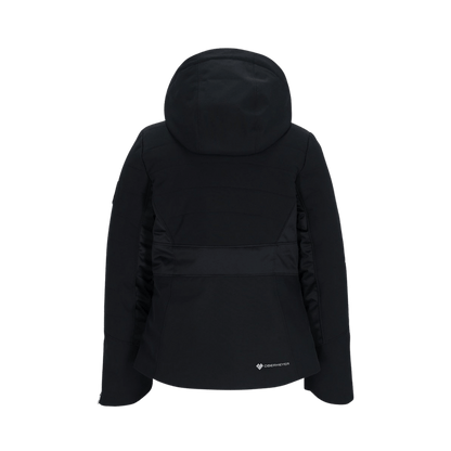 OBERMEYER GIRLS' RAYLA JACKET - KNIGHT BLACK - BACK VIEW