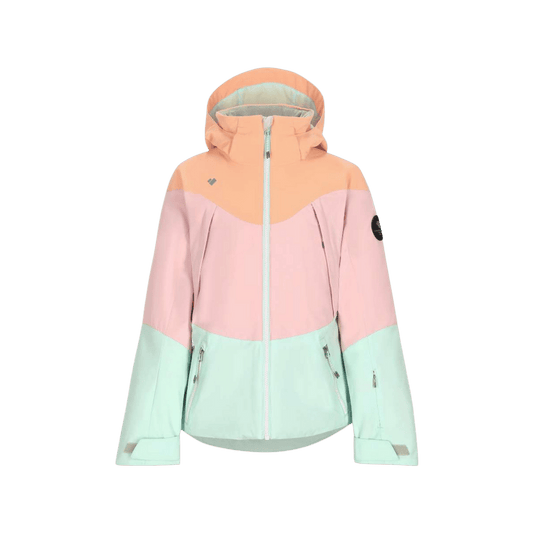OBERMEYER GIRLS' REESE JACKET - PEACHY - FRONT VIEW