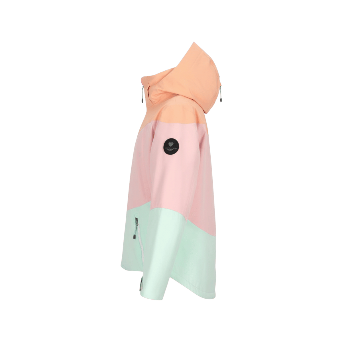 OBERMEYER GIRLS' REESE JACKET - PEACHY - SIDE VIEW