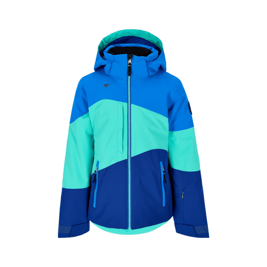 OBERMEYER GIRLS' REESE JACKET - BLUE DEPTH - FRONT VIEW