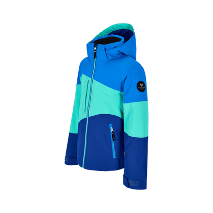OBERMEYER GIRLS' REESE JACKET - BLUE DEPTH - SIDE VIEW