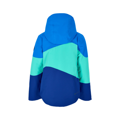 OBERMEYER GIRLS' REESE JACKET - BLUE DEPTH - BACK VIEW