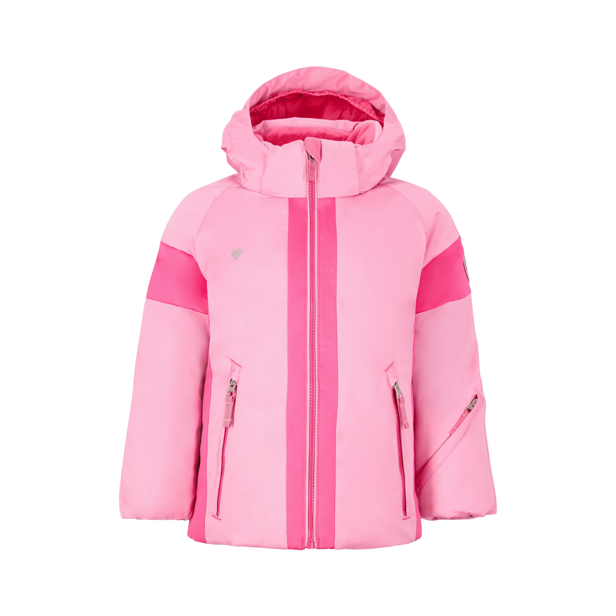 OBERMEYER GIRLS' ROSELET JACKET - BALLET PINK - FRONT VIEW