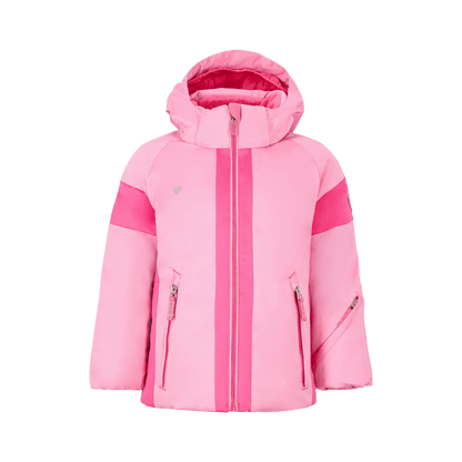 OBERMEYER GIRLS' ROSELET JACKET - BALLET PINK - FRONT VIEW