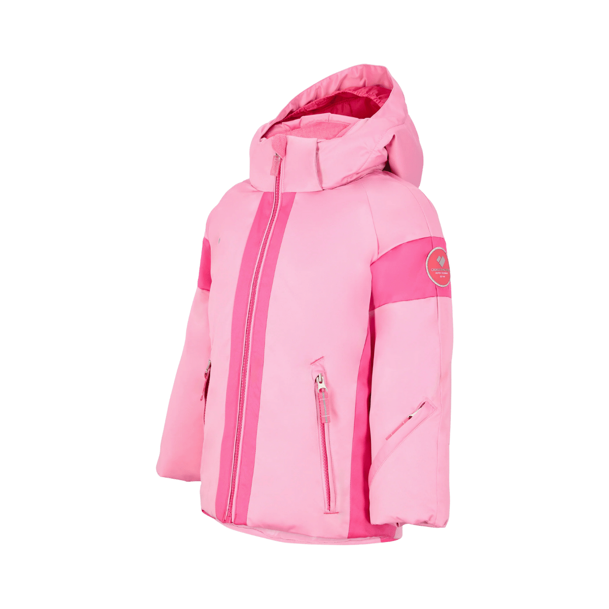 OBERMEYER GIRLS' ROSELET JACKET - BALLET PINK - SIDE VIEW