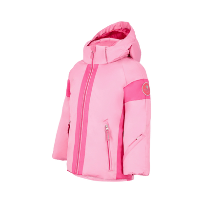 OBERMEYER GIRLS' ROSELET JACKET - BALLET PINK - SIDE VIEW