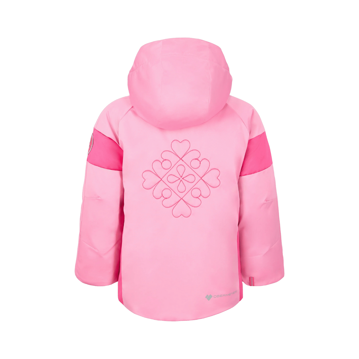 OBERMEYER GIRLS' ROSELET JACKET - BALLET PINK - BACK VIEW
