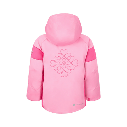 OBERMEYER GIRLS' ROSELET JACKET - BALLET PINK - BACK VIEW