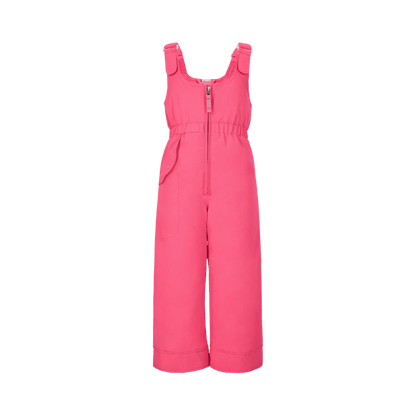 OBERMEYER GIRLS' SNOVERALL BIB PANT - AZALEA - FRONT VIEW