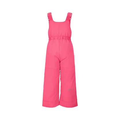 OBERMEYER GIRLS' SNOVERALL BIB PANT - AZALEA - BACK VIEW