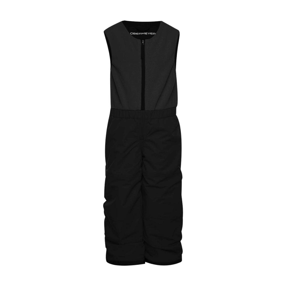 OBERMEYER KIDS' OUTER LIMITS BIB PANT - BLACK - FRONT VIEW