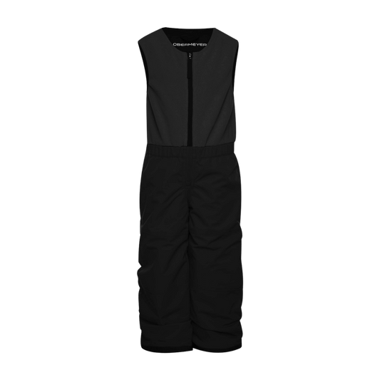 OBERMEYER KIDS' OUTER LIMITS BIB PANT - BLACK - FRONT VIEW