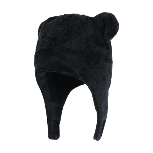 OBERMEYER KIDS' TEDDY FUR HAT - BLACK