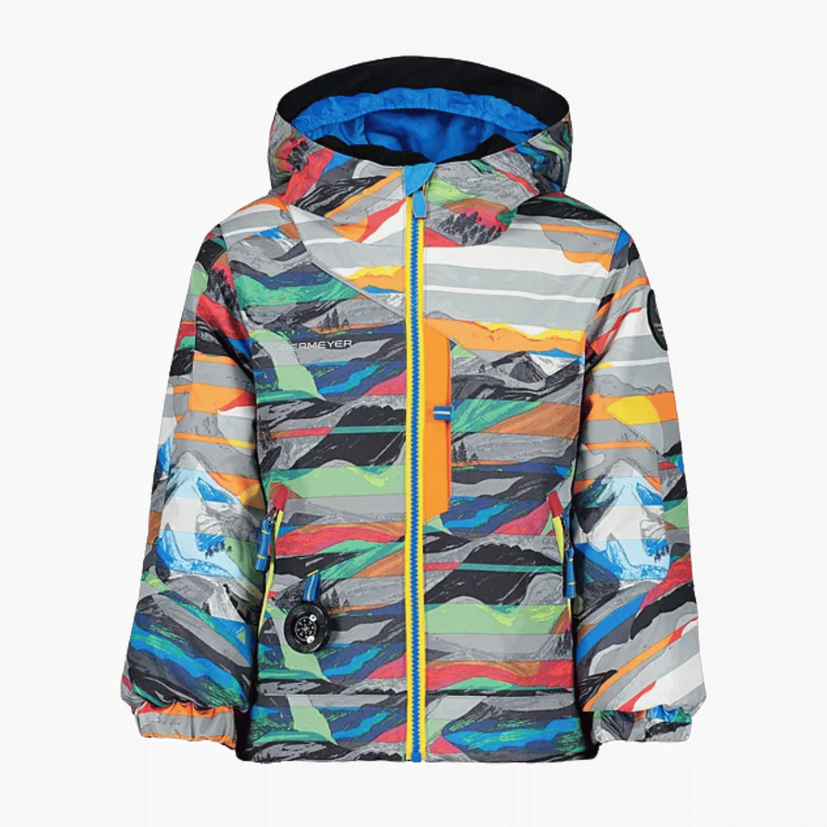 OBERMEYER BOYS' ORB JACKET - PAINTBALL - FRONT VIEW