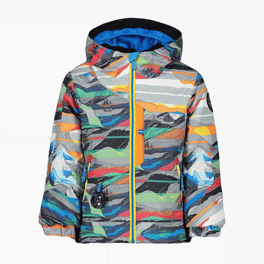 OBERMEYER BOYS' ORB JACKET - PAINTBALL - FRONT VIEW