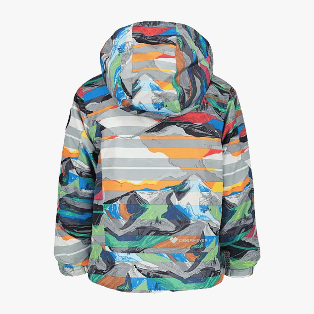 OBERMEYER BOYS' ORB JACKET - PAINTBALL - BACK VIEW