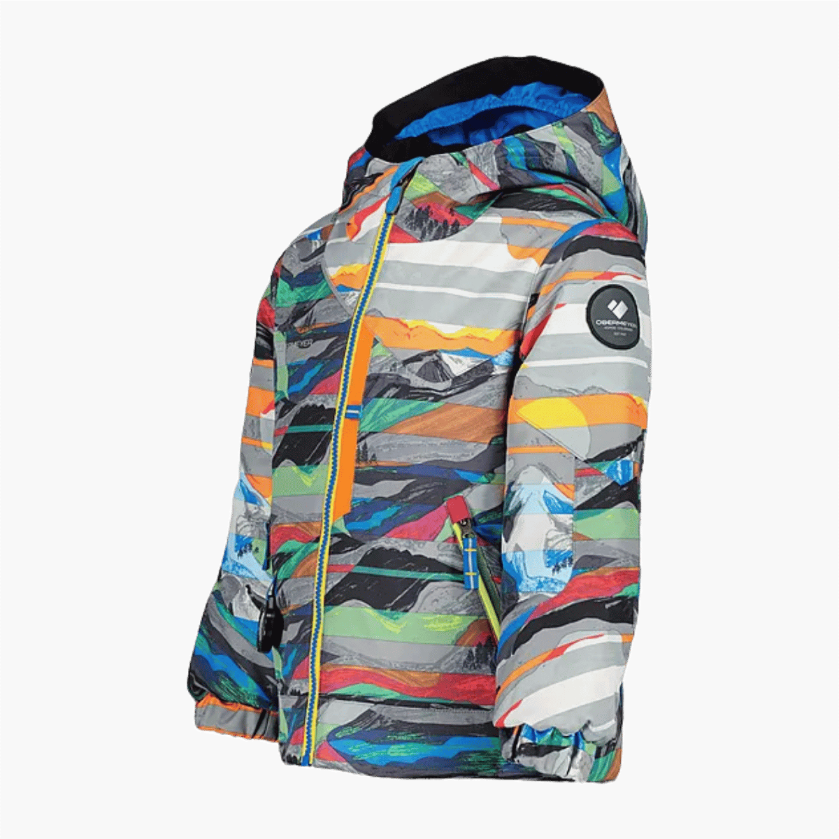 OBERMEYER BOYS' ORB JACKET - PAINTBALL - SIDE VIEW