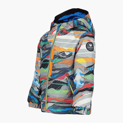 OBERMEYER BOYS' ORB JACKET - PAINTBALL - SIDE VIEW