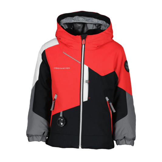 OBERMEYER BOYS' ORB JACKET - RED - FRONT VIEW