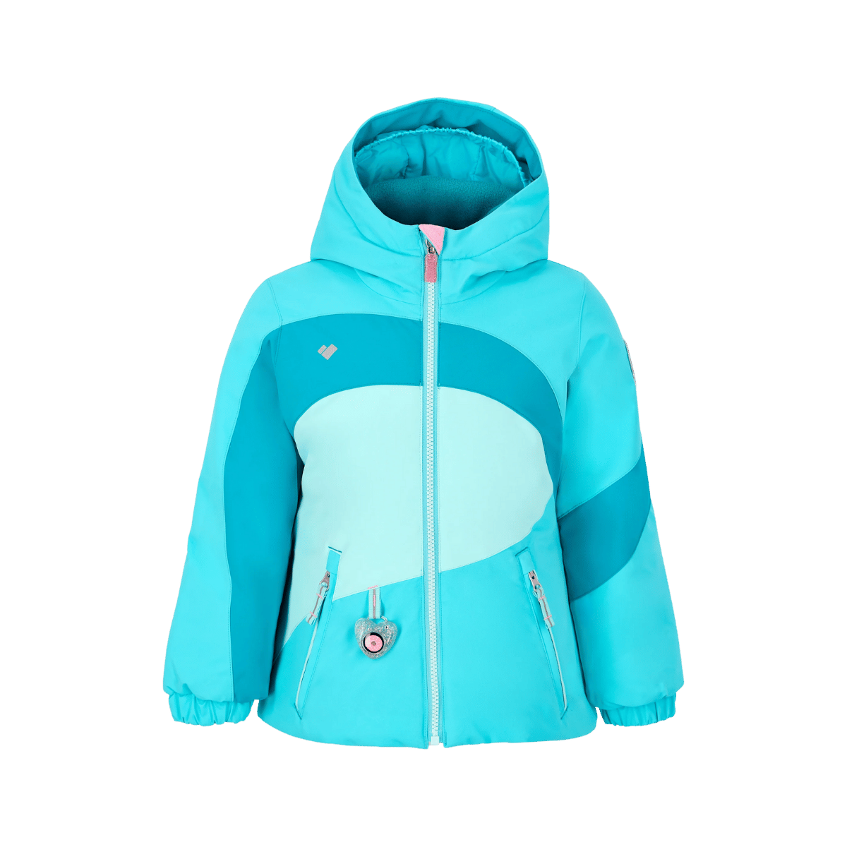 OBERMEYER GIRLS' LIVIA JACKET - BREEZE - FRONT VIEW