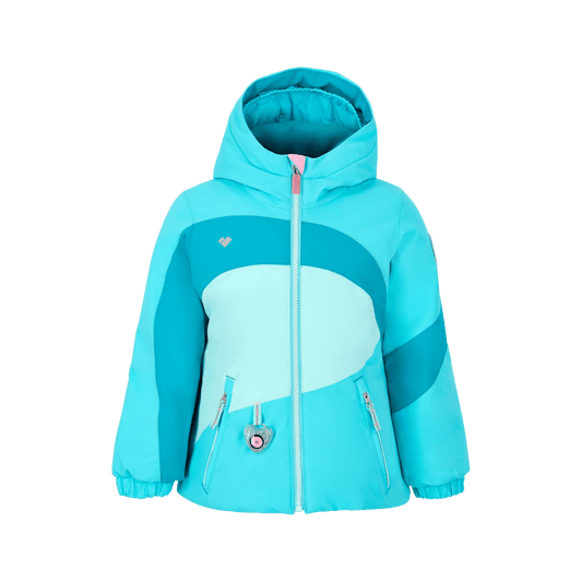 OBERMEYER GIRLS' LIVIA JACKET - BREEZE - FRONT VIEW