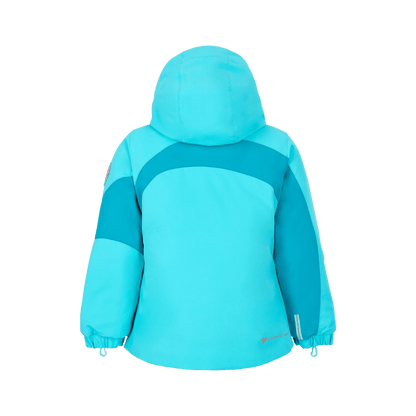 OBERMEYER GIRLS' LIVIA JACKET - BREEZE - BACK VIEW