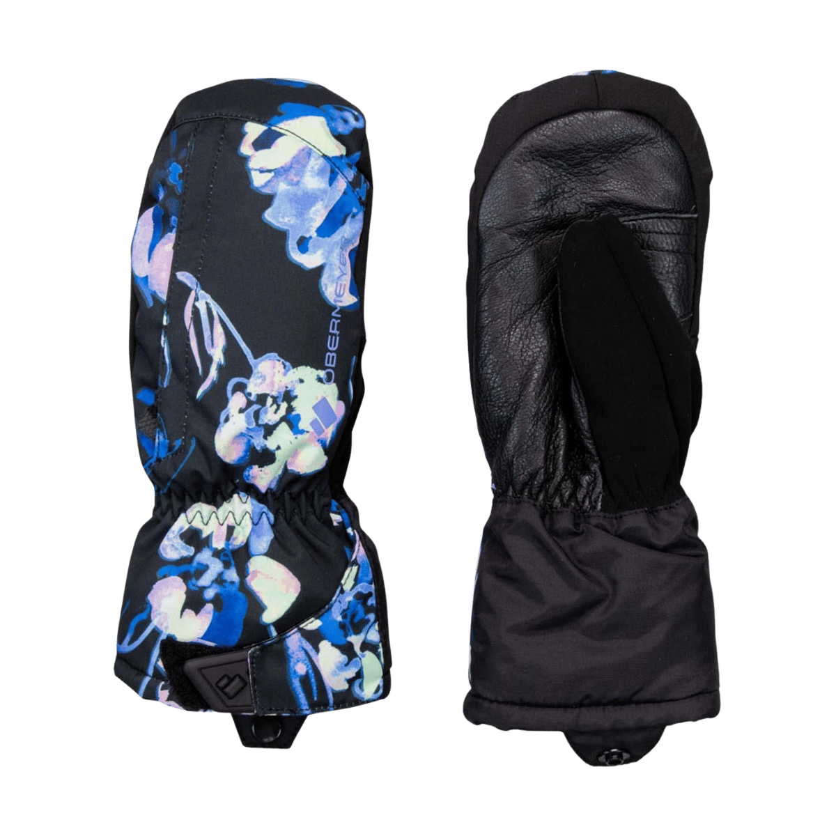 OBERMEYER TEEN'S MOLTEN MITTEN - NIGHT LIFE - FRONT AND BACK VIEW