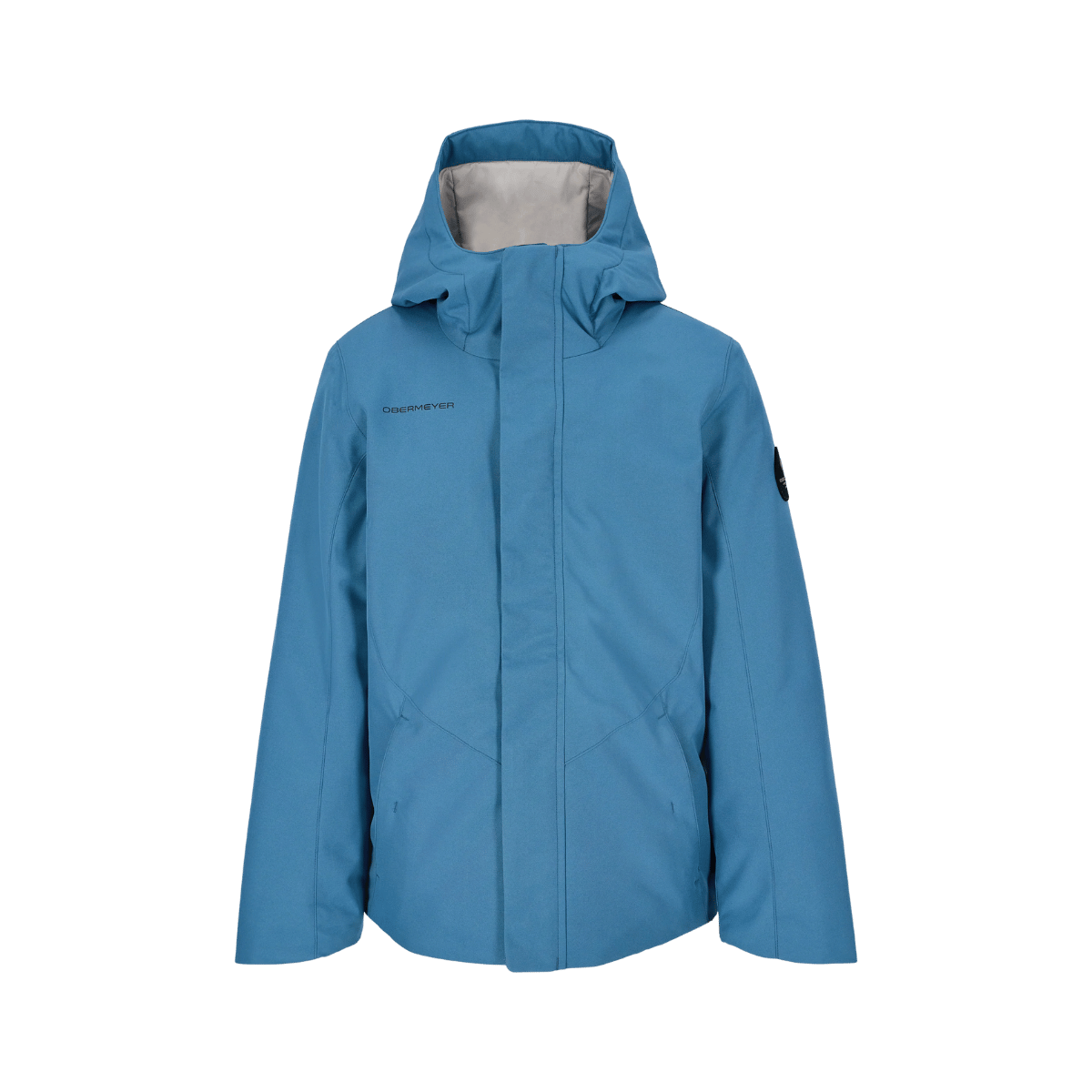 OBERMEYER BOYS' RYDER JACKET - INDY BLUE - FRONT VIEW