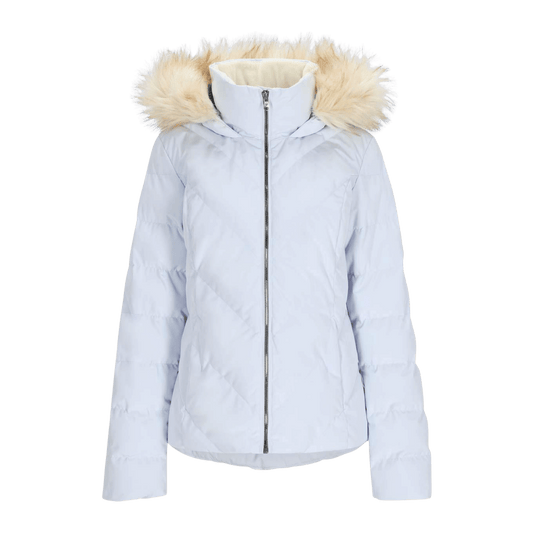 OBERMEYER WOMEN'S BOMBSHELL JACKET - BLUE ICE - FRONT VIEW